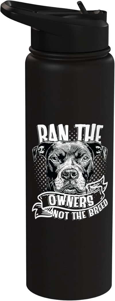 Bote de agua aislado acero inoxidable sin BPA para perros pitbull