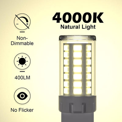 Bombilla LED G9 4W blanco natural 4000K no regulable pack 6