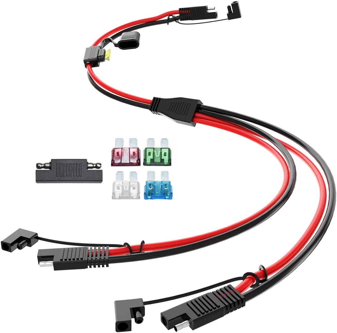 Cable extensión SAE 10 AWG 2pies conector rápido coche RV