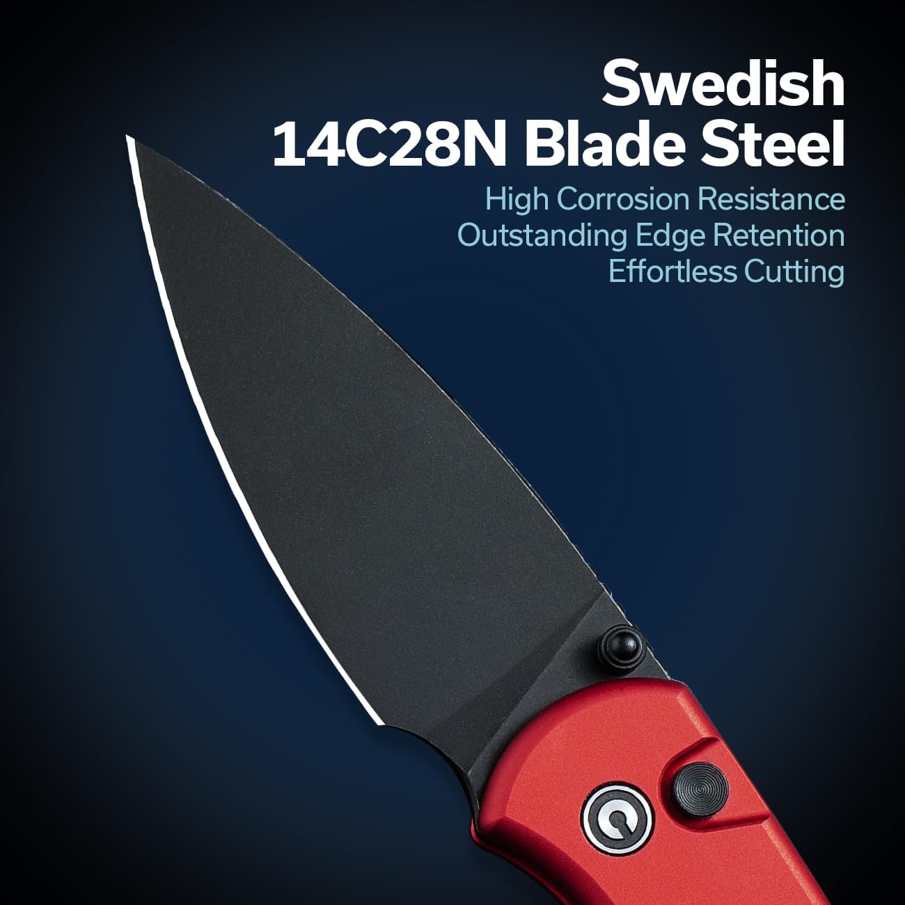 Cuchillo plegable utilitario con bloqueo y abridor