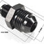 Adaptador rosca invertida 1/2x20 conector aluminio negro