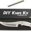 Kit fabricación cuchillos fijos bricolaje caja regalo
