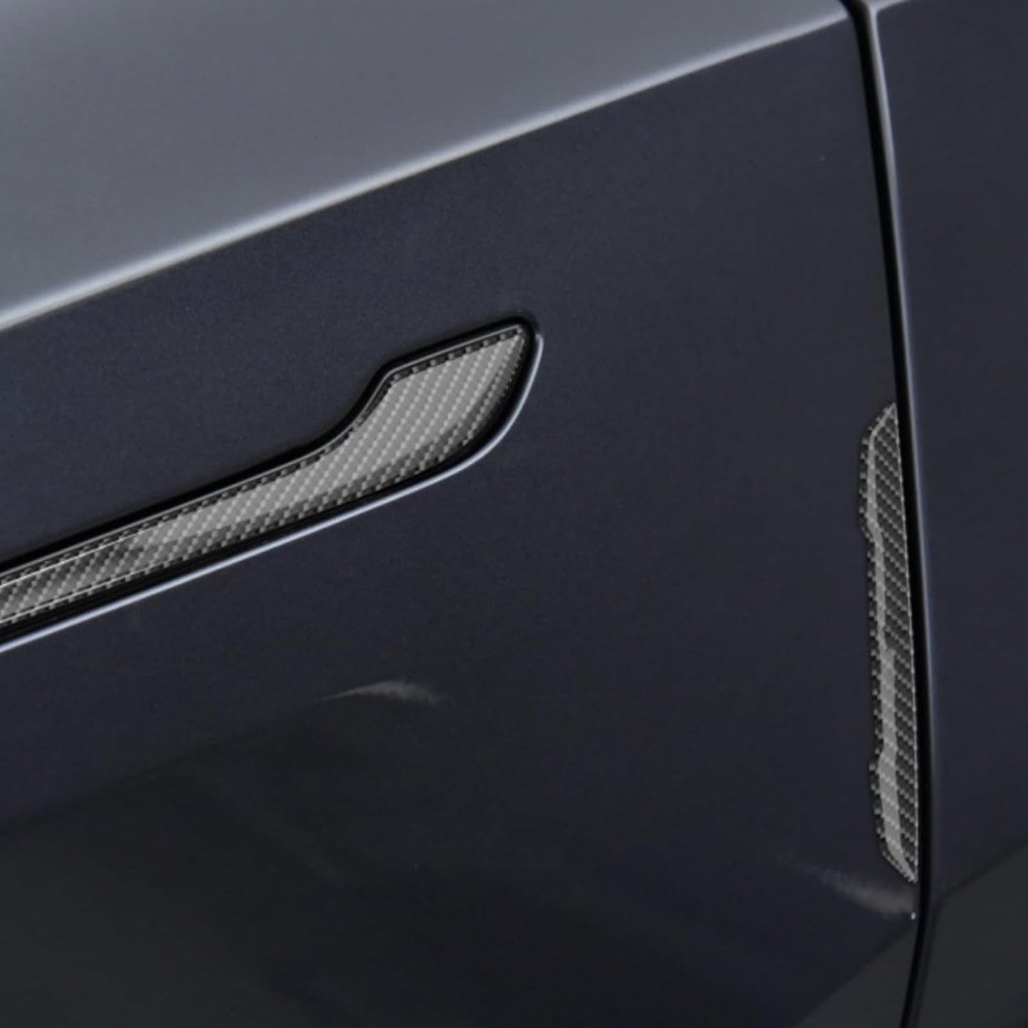 Protección bordes puerta Tesla Model 3 Y X fibra carbono