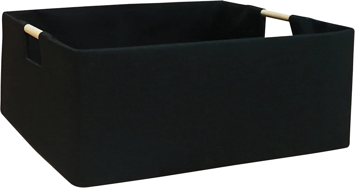Caja plegable con asas para almacenar en hogar oficina