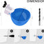 Bebedero para aves pollo pato ganso azul accesorios T