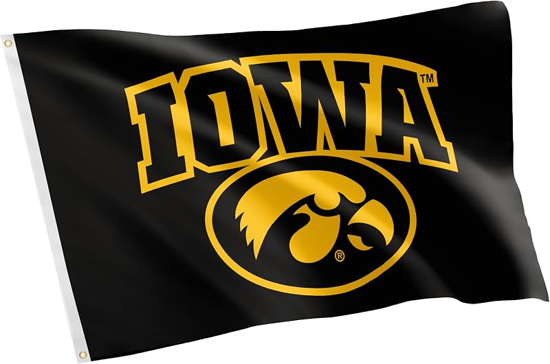 Bandera UI Hawkeyes 3x5ft tela poliéster duradera