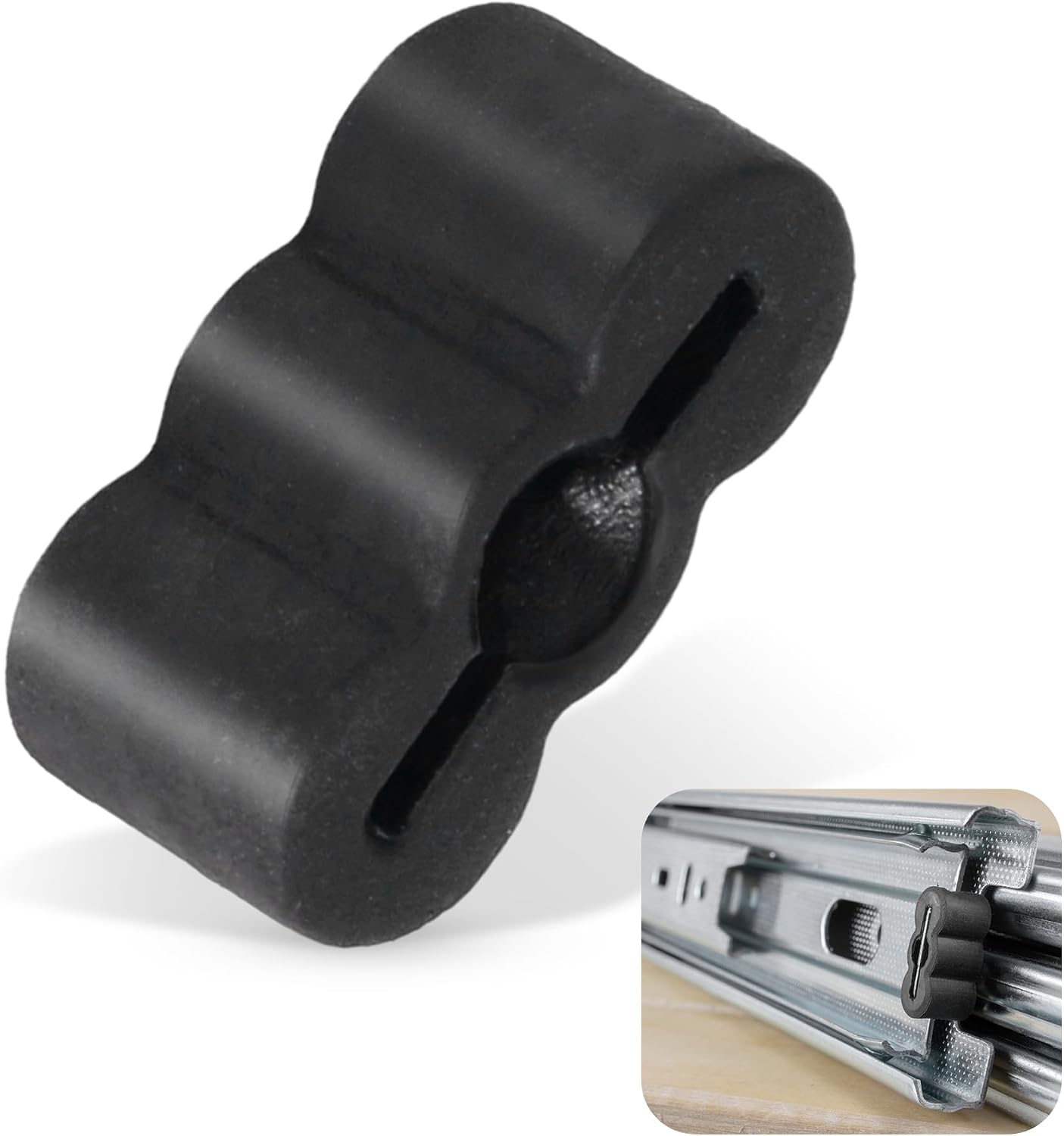 30 Tapones Goma para Cajones Tope Deslizante