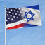 Bandera Israel y EE.UU. 3x5ft color vivo resistente UV
