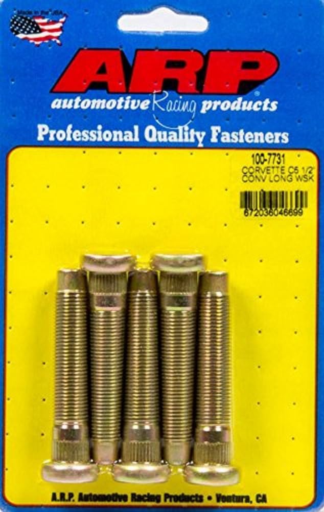 Kit pernos rueda Corvette 1/2-20 Conv. 5 Pzas