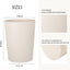 Cubo Basura Plástico Resistente para Baño Cocina Beige