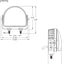 Luces LED rojas seguridad carretilla elevadora 40 W 10-110 V