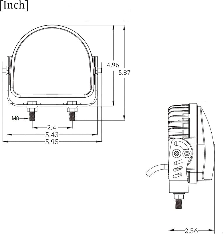 Luces LED rojas seguridad carretilla elevadora 40 W 10-110 V