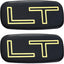2 Pzas Emblema Placa Chevrolet Silverado 99-07 Oro/Negro