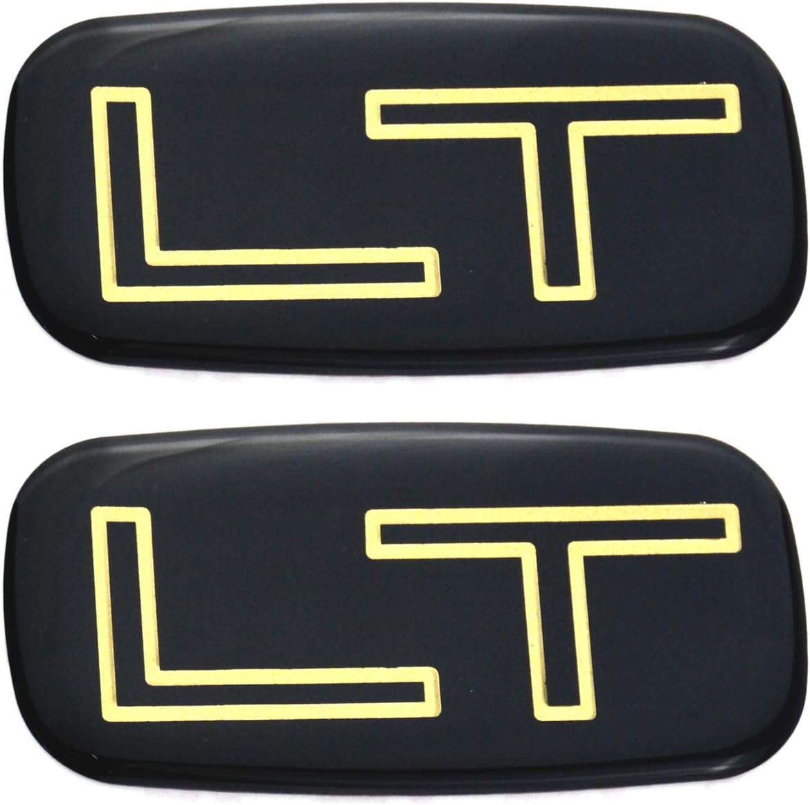 2 Pzas Emblema Placa Chevrolet Silverado 99-07 Oro/Negro