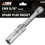 Llave bujía magnética giratoria 9/16 y 3/8