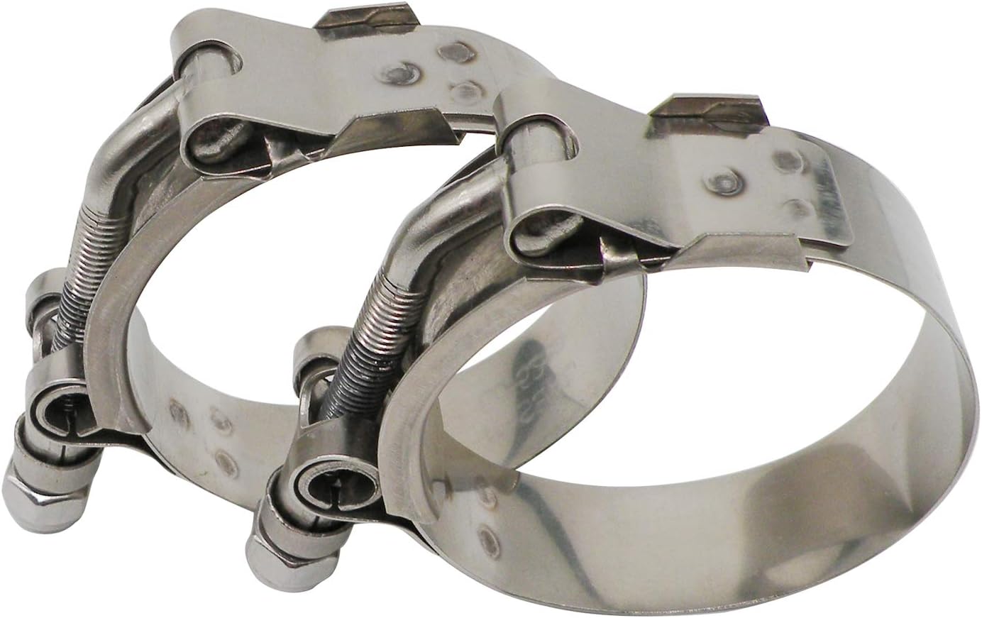 Abrazadera T-Bolt acero inox 1.5" para manguera 41-48mm