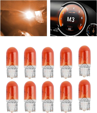 10 Bombillas Halógenas T10 5W 12V para Matrícula Puerta
