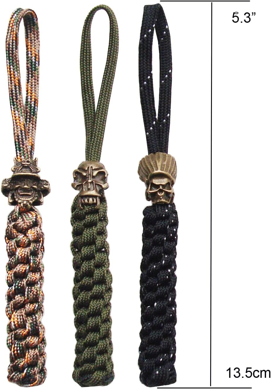Cordones cuchillo con cuentas trenzado paracaídas uso diario