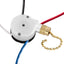 Interruptor ventilador techo 3 velocidades 4 cables cadena latón