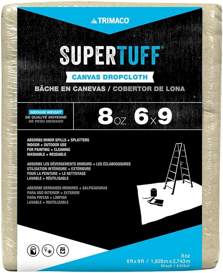 Lona 6x9ft tela pesada para protección