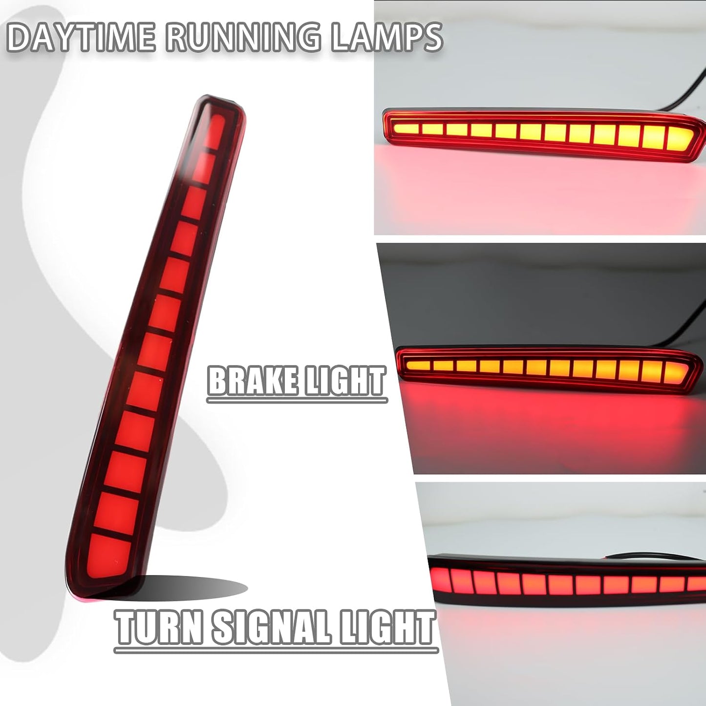 2 Pzas Luces Reflector Trasero Toyota Corolla 20-25 LED Ámbar