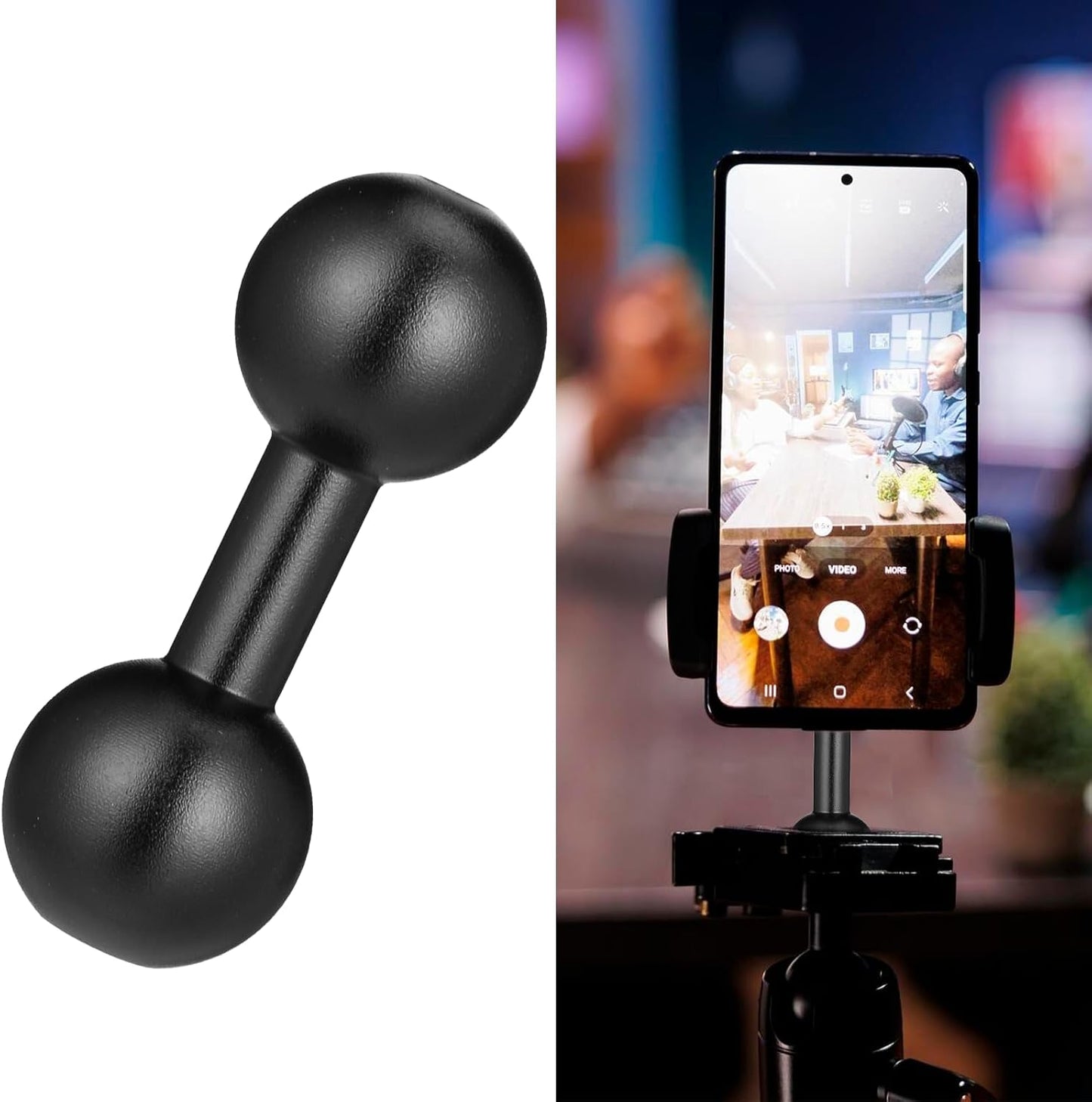 2 Extensores bola doble 0.669pulg cámara acción