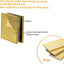 Abrazadera vidrio clips latón 5/16-3/8" color dorado
