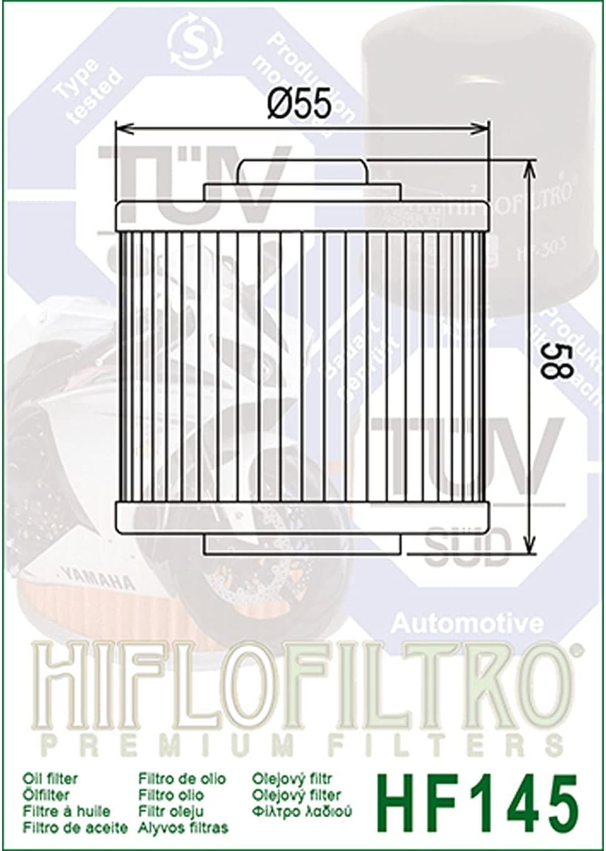 Filtro aceite HIFLO HF145 prémium
