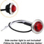 100 Anillos Acero Inox 304 Biseles Cromados 3/4" Botón LED