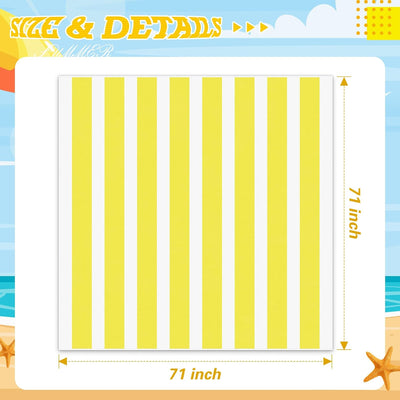 Manta playa cuadros 71x71" microfibra secado rápido