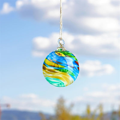 Bola vidrio soplado 4pulg para árbol Navidad