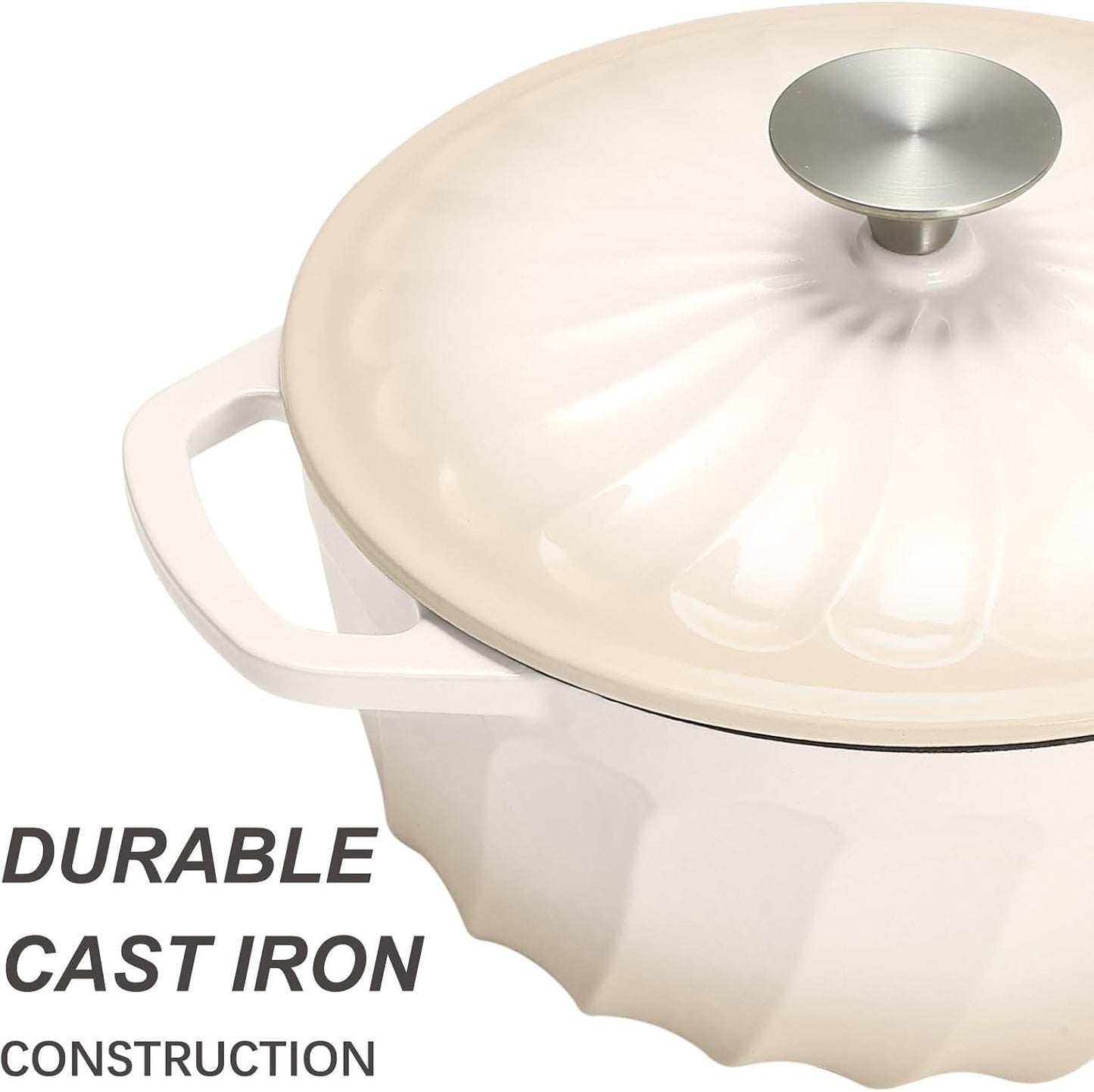 Horno holandés hierro fundido esmaltado 6qt asas dobles