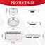 Set 4 bandejas magnéticas acero inox con imanes fuertes