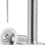 Cabeza de botón M8 acero inox 304 con bridas