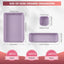 Organiz. cajones 32 pzas antiderrap morado