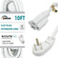 Cable extensión interior enchufe plano 10pies 16/3 SJTW 13A