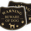 2 Carteles Advertencia Metal 10x12" Beware of the Dog