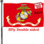 Banderas doble cara USMC 5x8ft para exteriores 220D