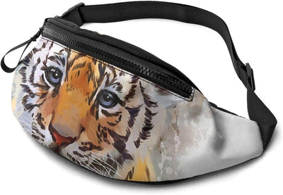 Riñonera con agujero auriculares bolsillo ajustable