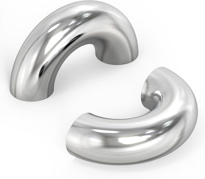 2 Codos Acero Inox 304 1.5" 180grados Mandril Doblado