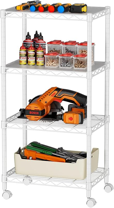 4 Estantes Metal para Cocina Baño Garaje Organiz.