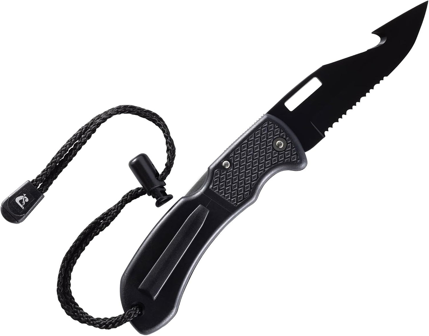Cuchillo buceo acero inox hoja doble dentada chaku