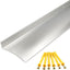 Protector goteo puerta exterior aluminio anodizado 43.3"