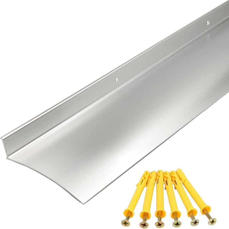 Protector goteo puerta exterior aluminio anodizado 43.3"