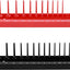 Bandejas enchufes 1/4pulg set 2 piezas SAE y métrico negro rojo