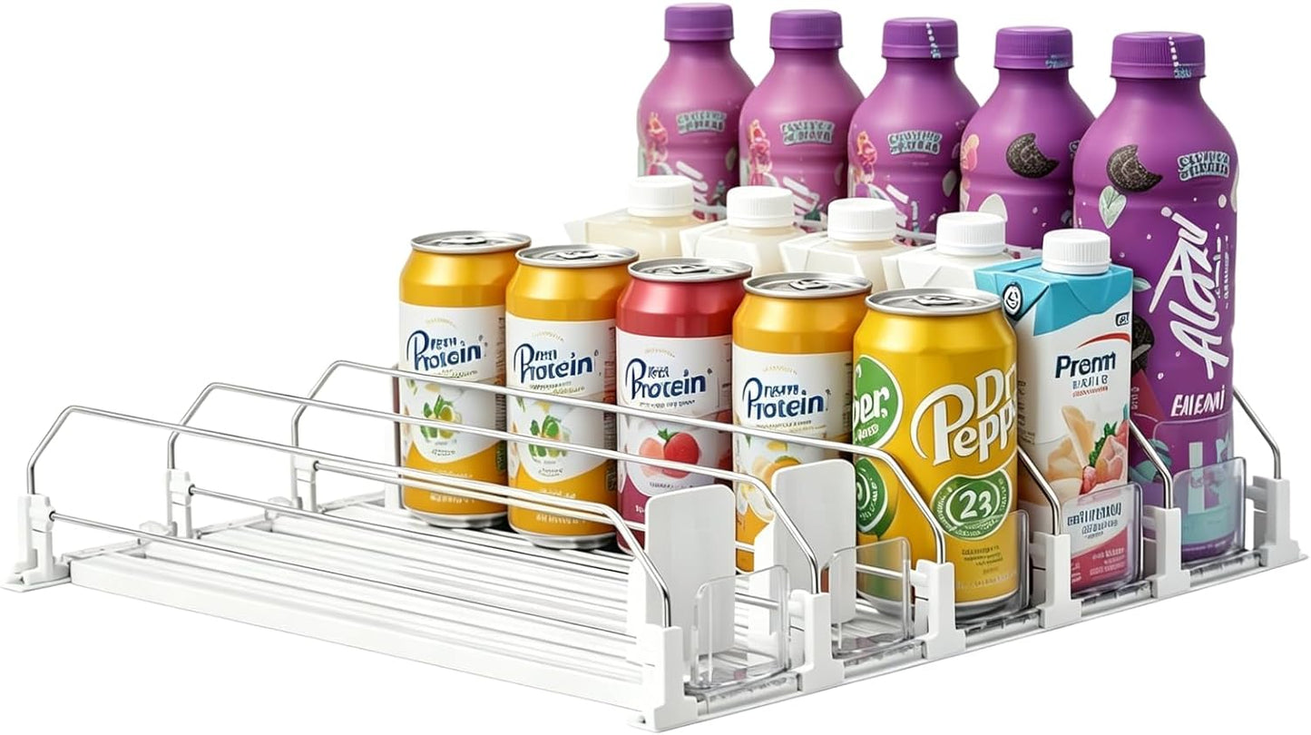 Organiz. bebidas refrigerador 5 filas capacidad 25l