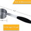 2 Tazas Medidoras 1/16 Tazas con Cucharilla Acero Inox