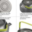 Hervidor aluminio 0.8L camping senderismo portátil