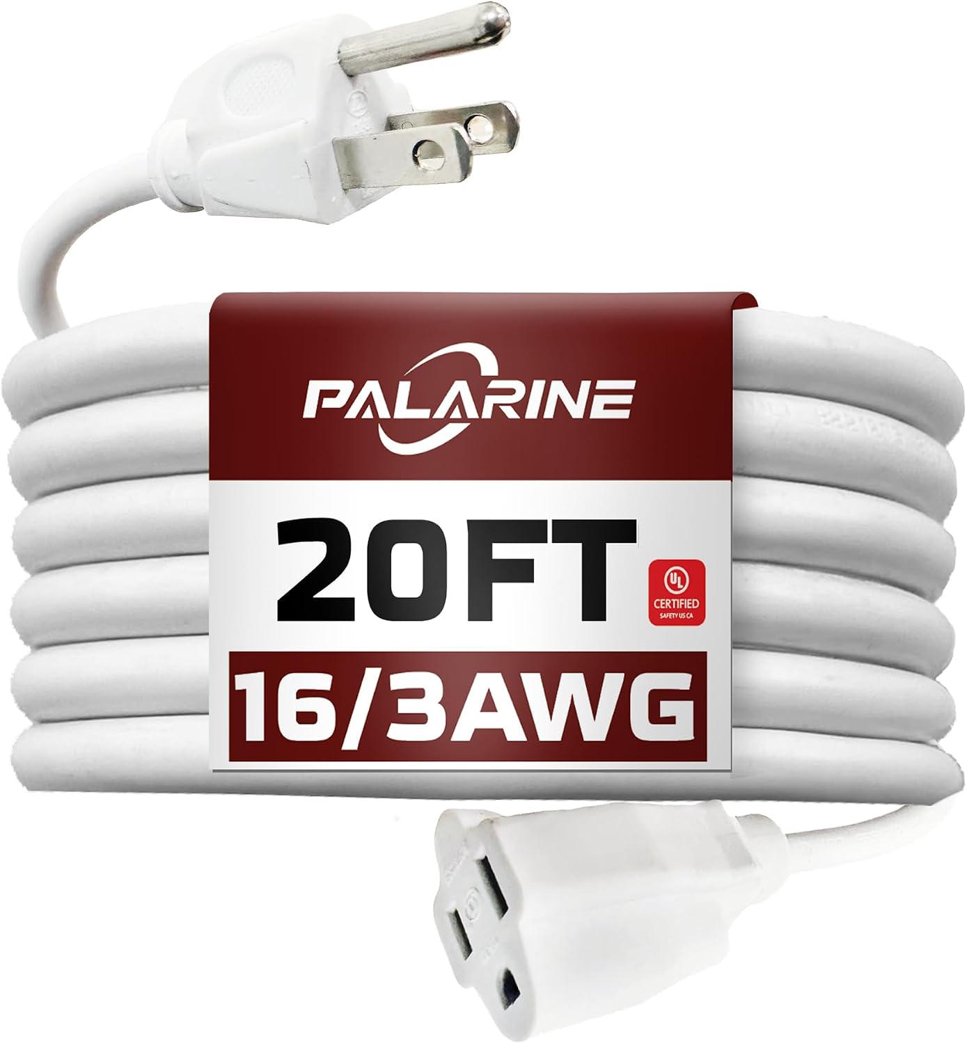 Cable extensión 20ft para exteriores resistente agua UL