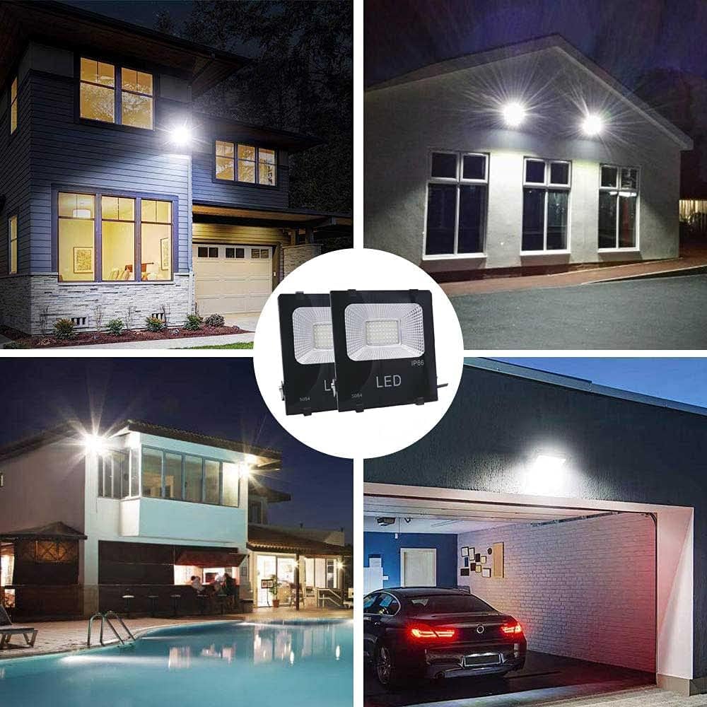 Luz inundación LED 30W blanco frío IP66 para garaje